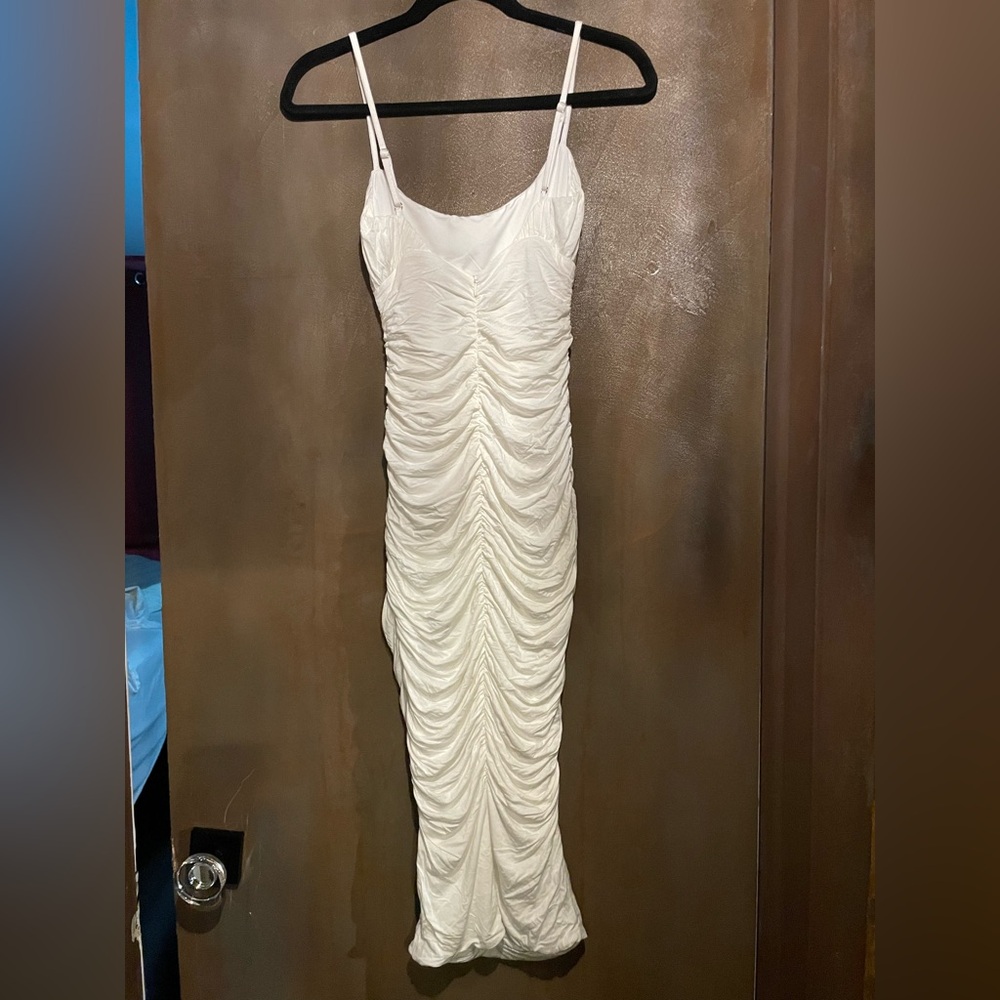 Lovers + Friends Strapless White Ruched Dress - Picture 5 of 5